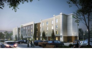 Rendering of the Extended Stay Hotel Planned in Ormond Beach, Florida.
