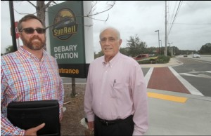 Steve Costa, Principal of NAI Realvest Charles Wayne, and Charles Lichtigman, Chairman of Charles Wayne Properties, are involved in a deal to build apartments and a mixed-use project across US 17-92 from the DeBary SunRail station.
